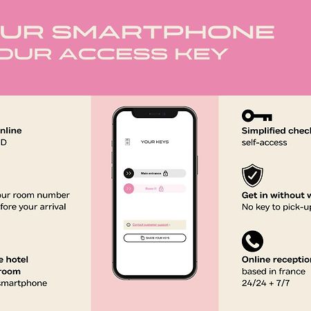 Hotel Des Sept - Entree Autonome, Reception En Ligne - Encore Mieux Orléans Eksteriør billede